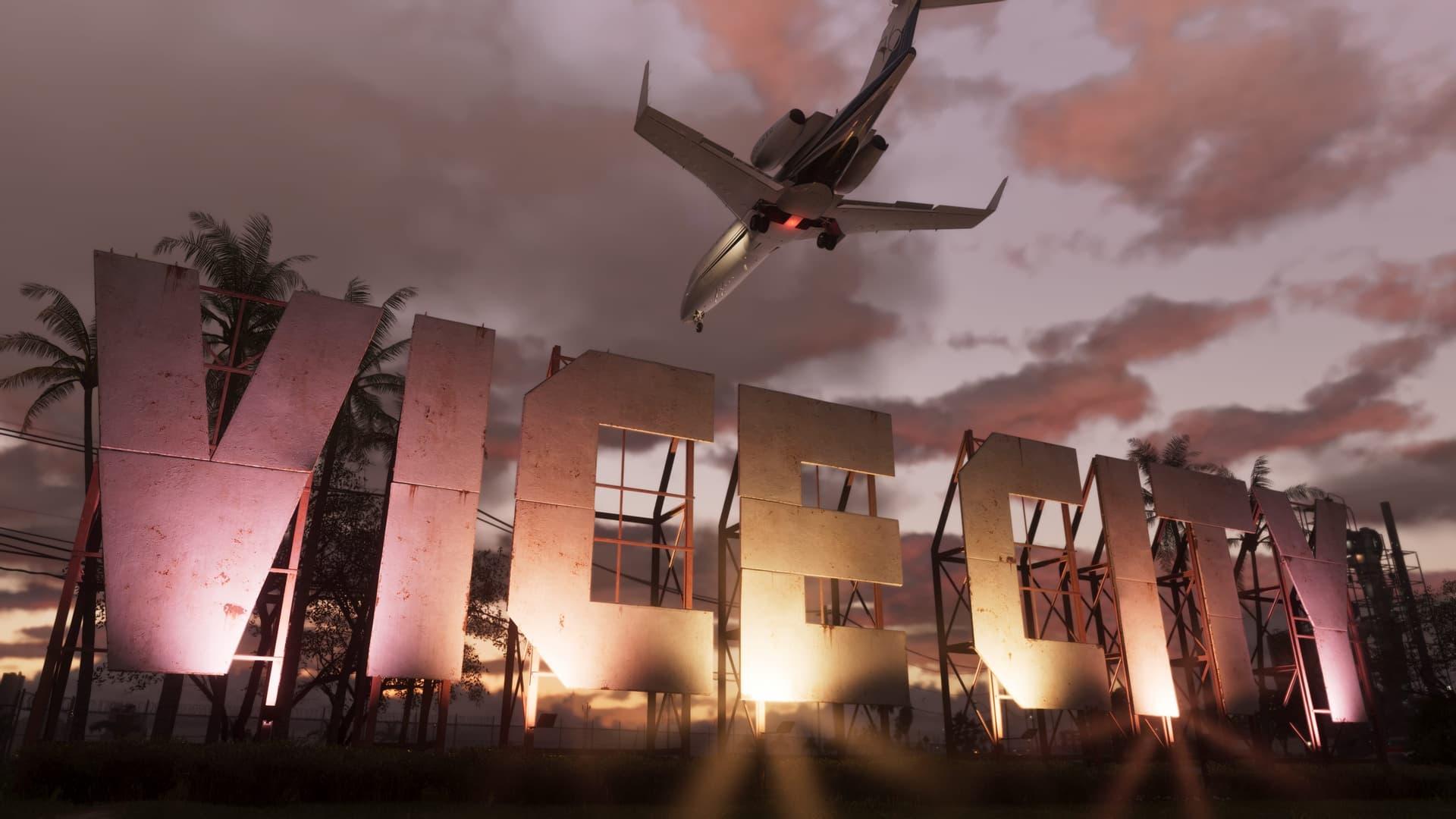 Downtown Vice City skyline, GTA 6 trailer screenshot