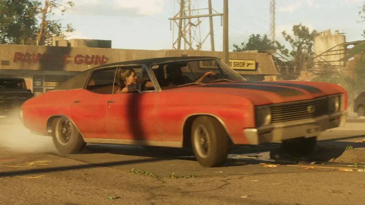 Declasse Tulip in einem offiziellen GTA-6-Bild