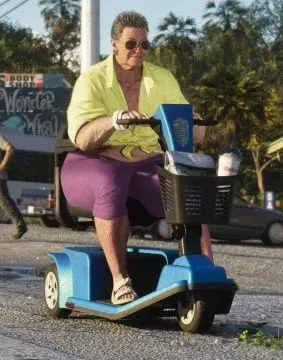 Pomazoom (Mobility Scooter) in einem offiziellen GTA-6-Bild