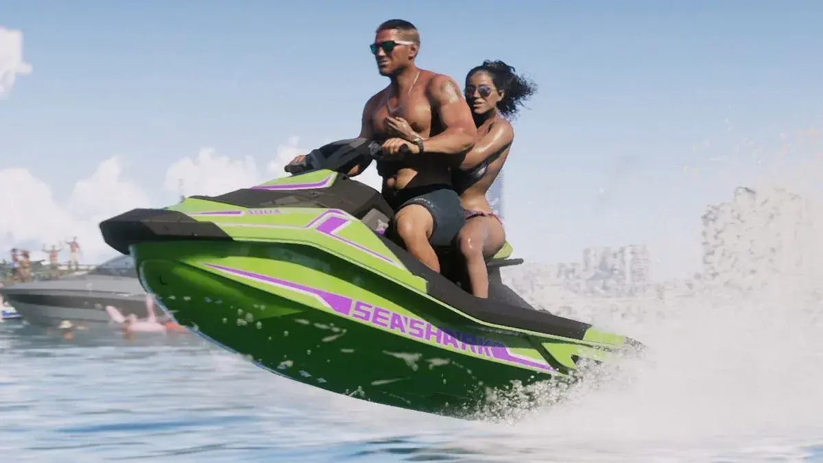 Speedophile Seashark in einem offiziellen GTA-6-Bild